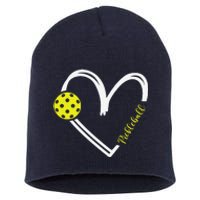 Love Pickleball Cute Pickleball Match I Love Pickleball Short Acrylic Beanie