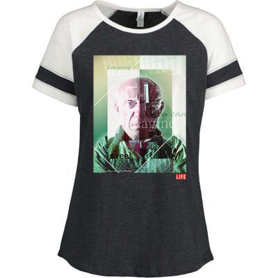 Life Picture Collection Pablo Picasso 01 Premium Enza Ladies Jersey Colorblock Tee