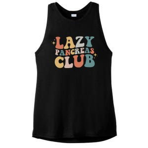 Lazy Pancreas Club Retro Diabetes Awareness Day Gift Ladies PosiCharge Tri-Blend Wicking Tank