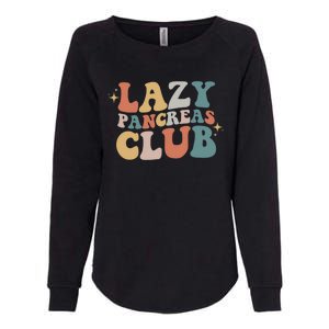 Lazy Pancreas Club Retro Diabetes Awareness Day Gift Womens California Wash Sweatshirt