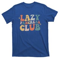 Lazy Pancreas Club Retro Diabetes Awareness Day Gift T-Shirt