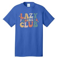 Lazy Pancreas Club Retro Diabetes Awareness Day Gift Tall T-Shirt