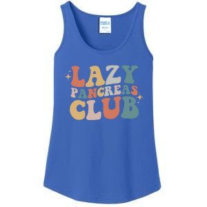 Lazy Pancreas Club Retro Diabetes Awareness Day Gift Ladies Essential Tank