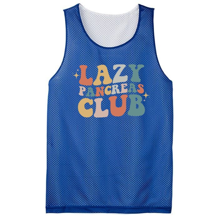 Lazy Pancreas Club Retro Diabetes Awareness Day Gift Mesh Reversible Basketball Jersey Tank