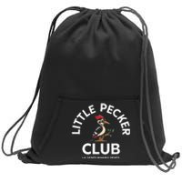 Little Pecker Club Back Sweatshirt Cinch Pack Bag