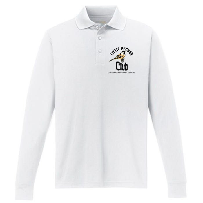 Little Pecker Club Performance Long Sleeve Polo