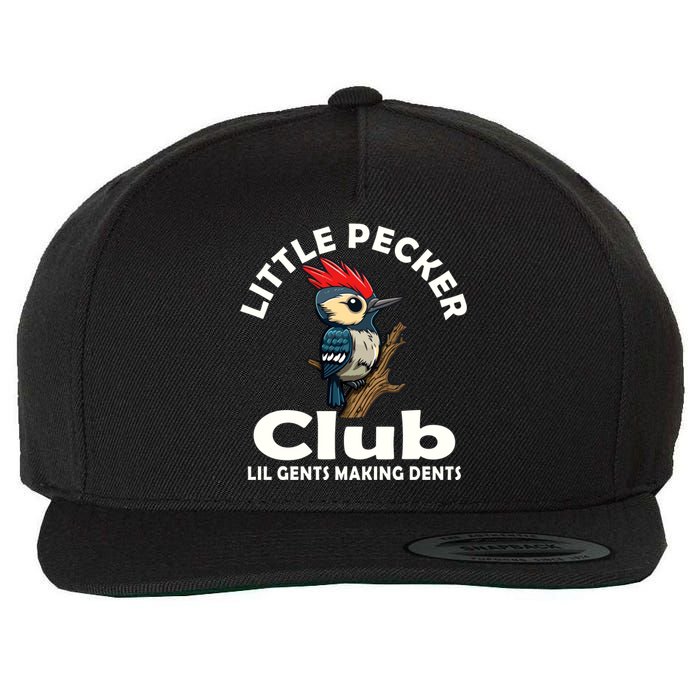 Little Pecker Club Wool Snapback Cap