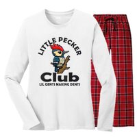 Little Pecker Club Women's Long Sleeve Flannel Pajama Set 