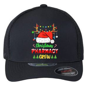 Lights Pharmacy Crew Reindeer Santa Funny Christmas Cool Gift Flexfit Unipanel Trucker Cap