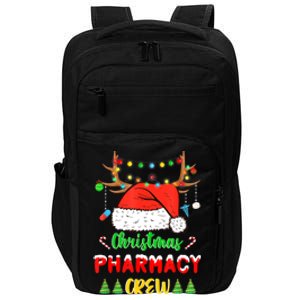 Lights Pharmacy Crew Reindeer Santa Funny Christmas Cool Gift Impact Tech Backpack