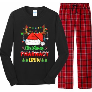 Lights Pharmacy Crew Reindeer Santa Funny Christmas Cool Gift Long Sleeve Pajama Set