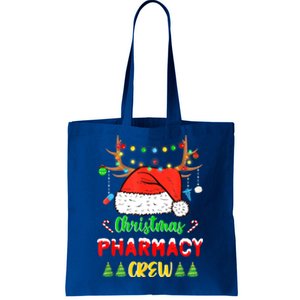 Lights Pharmacy Crew Reindeer Santa Funny Christmas Cool Gift Tote Bag