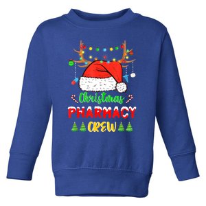 Lights Pharmacy Crew Reindeer Santa Funny Christmas Cool Gift Toddler Sweatshirt