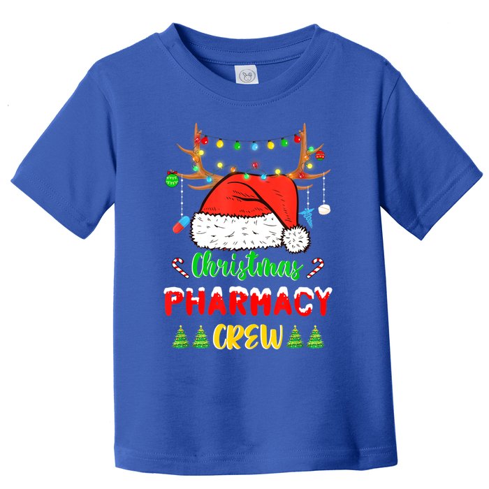 Lights Pharmacy Crew Reindeer Santa Funny Christmas Cool Gift Toddler T-Shirt