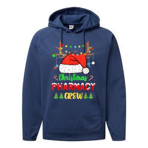 Lights Pharmacy Crew Reindeer Santa Funny Christmas Cool Gift Performance Fleece Hoodie