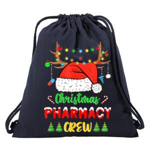 Lights Pharmacy Crew Reindeer Santa Funny Christmas Cool Gift Drawstring Bag