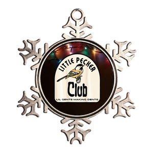 Little Pecker Club Metallic Star Ornament