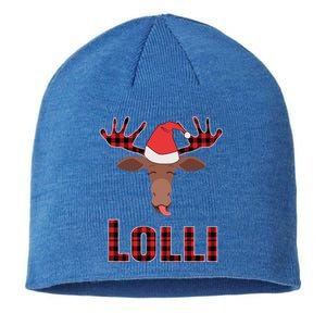 Lolli Pop Christmas Matching Family Group Moose Red Plaid Meaningful Gift Sustainable Beanie