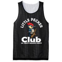 Little Pecker Club Lil Gents Making Dents Funny Woodpecker Mesh Reversible Basketball Jersey Tank