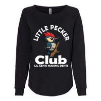 Little Pecker Club Lil Gents Making Dents Funny Woodpecker Womens California Wash Sweatshirt