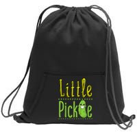 Little Pickle Cute Pickles Vegetable Veggie Girl Boy Sweatshirt Cinch Pack Bag