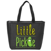 Little Pickle Cute Pickles Vegetable Veggie Girl Boy Zip Tote Bag