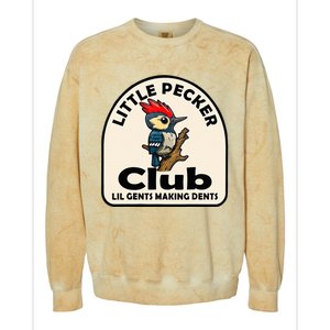 Little Pecker Club Lil Gents Making Dents Colorblast Crewneck Sweatshirt