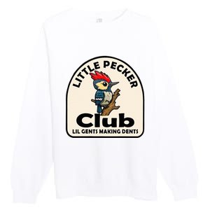 Little Pecker Club Lil Gents Making Dents Premium Crewneck Sweatshirt