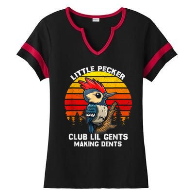 Little Pecker Club Lil Gents Making Dents Ladies Halftime Notch Neck Tee