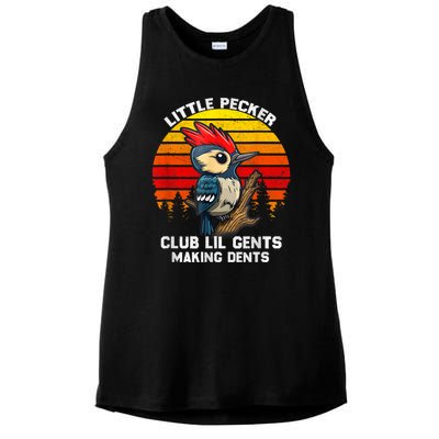 Little Pecker Club Lil Gents Making Dents Ladies PosiCharge Tri-Blend Wicking Tank