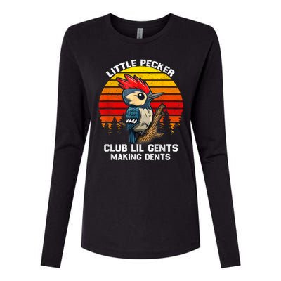 Little Pecker Club Lil Gents Making Dents Womens Cotton Relaxed Long Sleeve T-Shirt