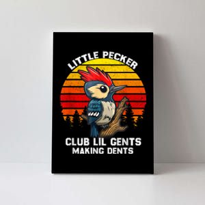 Little Pecker Club Lil Gents Making Dents Canvas