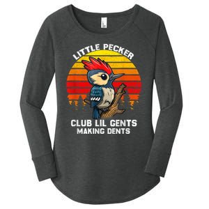 Little Pecker Club Lil Gents Making Dents Women's Perfect Tri Tunic Long Sleeve Shirt