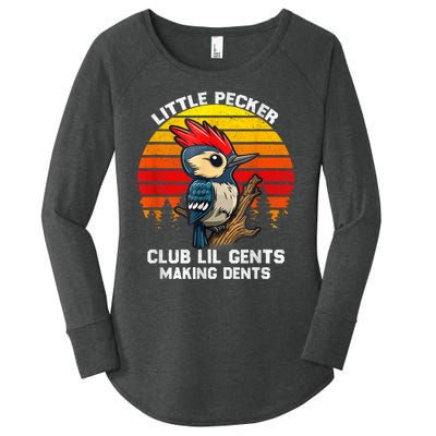 Little Pecker Club Lil Gents Making Dents Women's Perfect Tri Tunic Long Sleeve Shirt