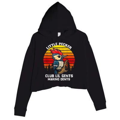 Little Pecker Club Lil Gents Making Dents Crop Fleece Hoodie