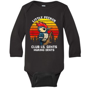 Little Pecker Club Lil Gents Making Dents Baby Long Sleeve Bodysuit