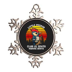 Little Pecker Club Lil Gents Making Dents Metallic Star Ornament