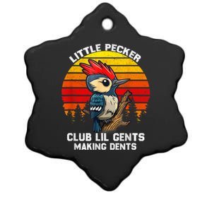 Little Pecker Club Lil Gents Making Dents Ceramic Star Ornament