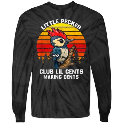 Little Pecker Club Lil Gents Making Dents Tie-Dye Long Sleeve Shirt