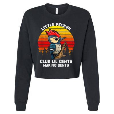 Little Pecker Club Lil Gents Making Dents Cropped Pullover Crew