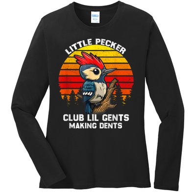 Little Pecker Club Lil Gents Making Dents Ladies Long Sleeve Shirt