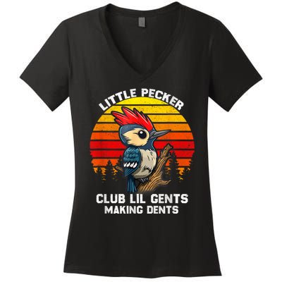 Little Pecker Club Lil Gents Making Dents Women's V-Neck T-Shirt