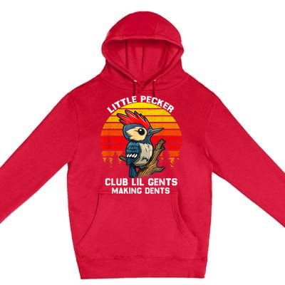 Little Pecker Club Lil Gents Making Dents Premium Pullover Hoodie