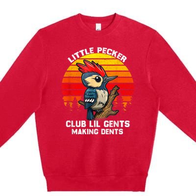 Little Pecker Club Lil Gents Making Dents Premium Crewneck Sweatshirt