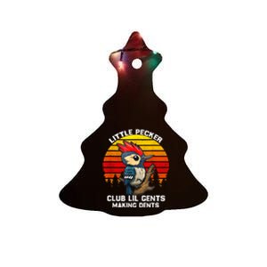 Little Pecker Club Lil Gents Making Dents Ceramic Tree Ornament