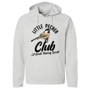 Little Pecker Club Lil Gents Making Dents Funny Performance Fleece Hoodie