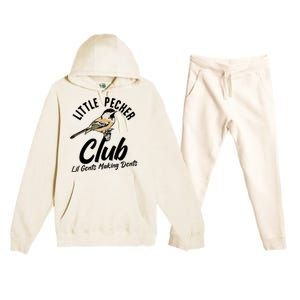 Little Pecker Club Lil Gents Making Dents Funny Premium Hooded Sweatsuit Set