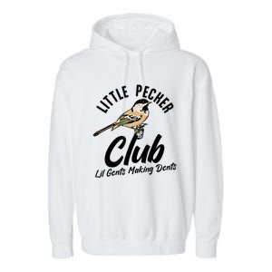 Little Pecker Club Lil Gents Making Dents Funny Garment-Dyed Fleece Hoodie