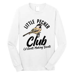 Little Pecker Club Lil Gents Making Dents Funny Long Sleeve Shirt