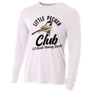 Little Pecker Club Lil Gents Making Dents Funny Cooling Performance Long Sleeve Crew